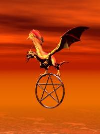 dragon &amp; pentagram