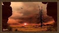 archaic landscape - red horizon 16 to 9-x-framed